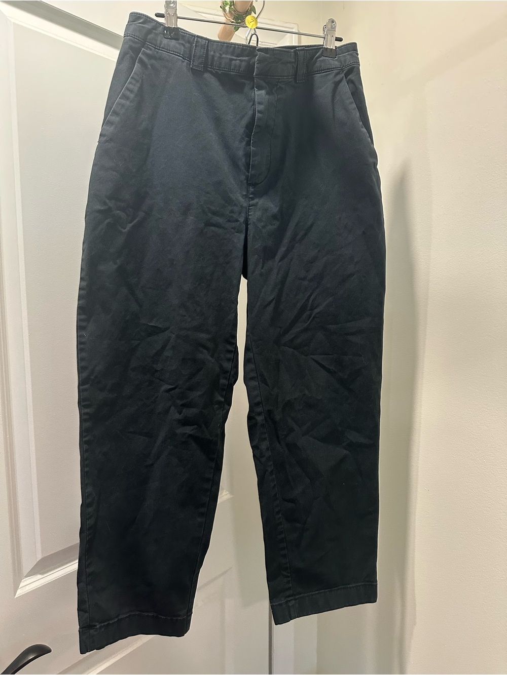 Women’s Size 4 | GAP Black Straight Up Khaki Pants Cotton Stretch Work Trousers
